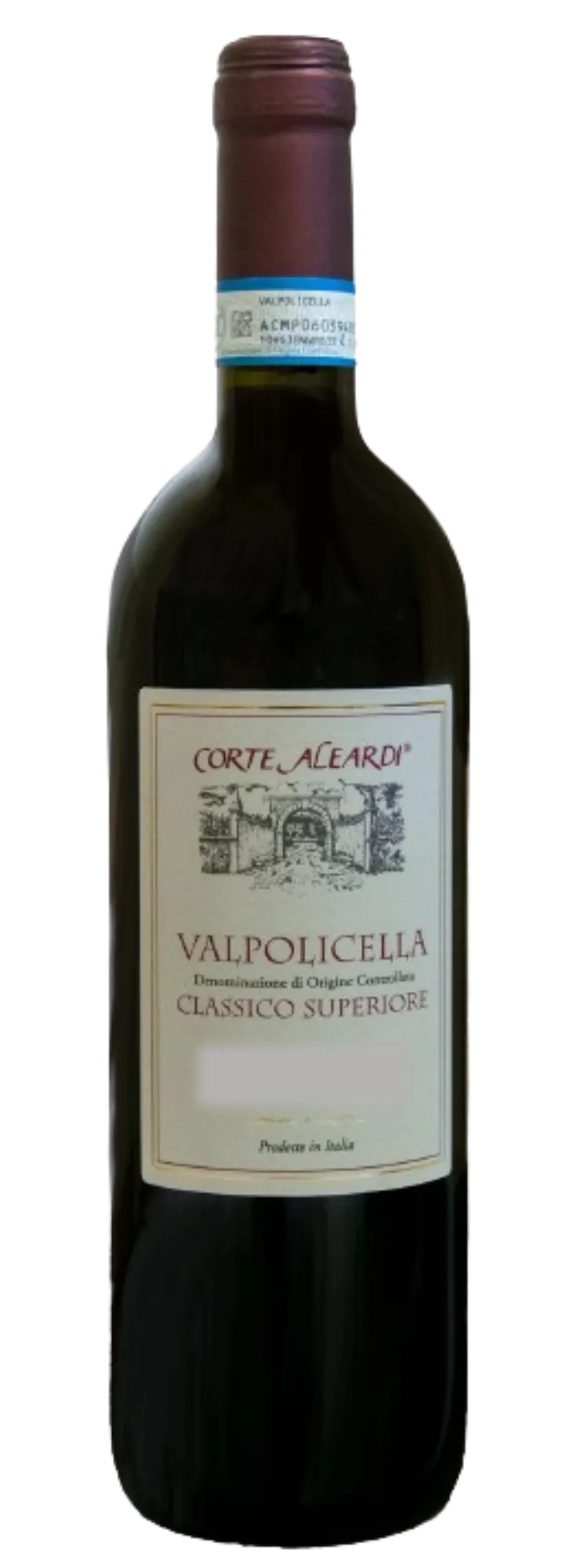 Flaske af Valpolicella Classico Superiore fra Corte Aleardi